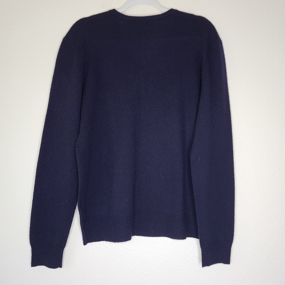 Polo Ralph Lauren Navy Wool Pullover Sweater L - Picture 3 of 7